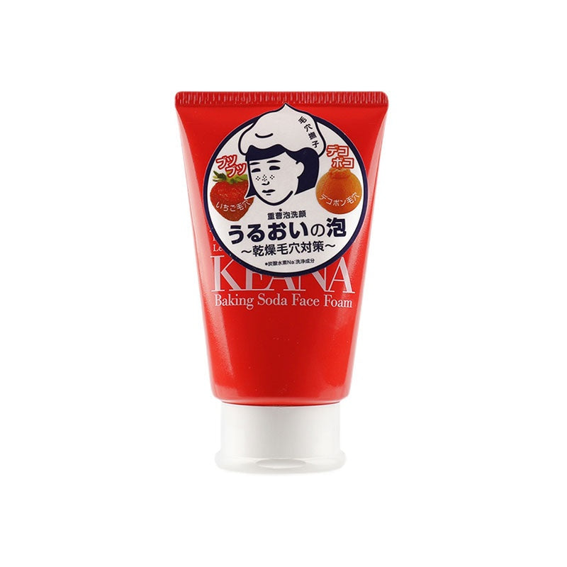 Japan's Ishizawa Research Institute Strawberry Facial Cleanser, Anti-acne Foam, Baking Soda Cleansing, Cleans Pores, Controls Oil, Removes Blackheads 100g