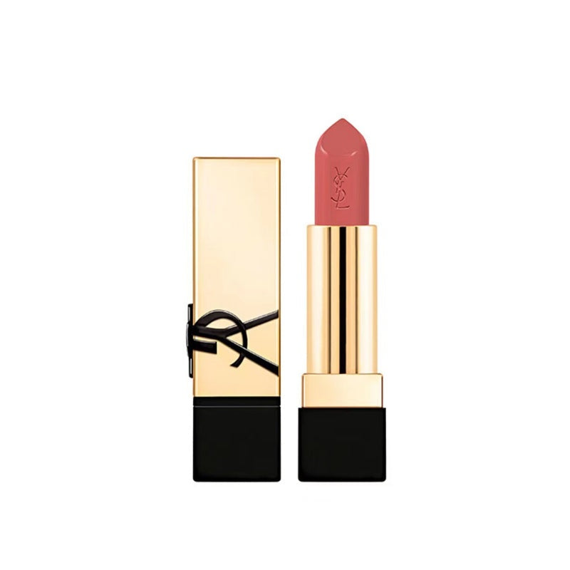 YSL Saint Laurent embossed black gold new lipstick N8 smoke powder nude rose nude powder