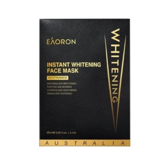 Eaoron – Hydrating Needle Light Speed Whitening Black Mask 25ml x 5 pieces (Black Box – Gold)