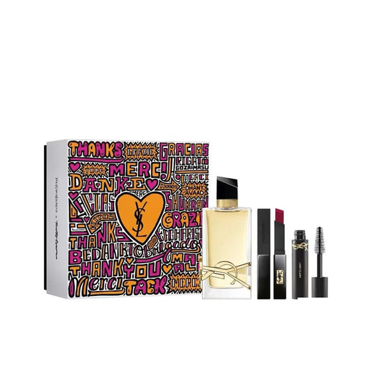 YSL LIBRE EDP set Yves Saint Laurent Eau de Parfum for women
90ml+10ml+Little Gold Bar Lipstick #28/2g