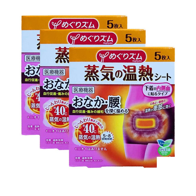 Kao MegRhythm Hot Steam Hot Compress (5pcs) x 3