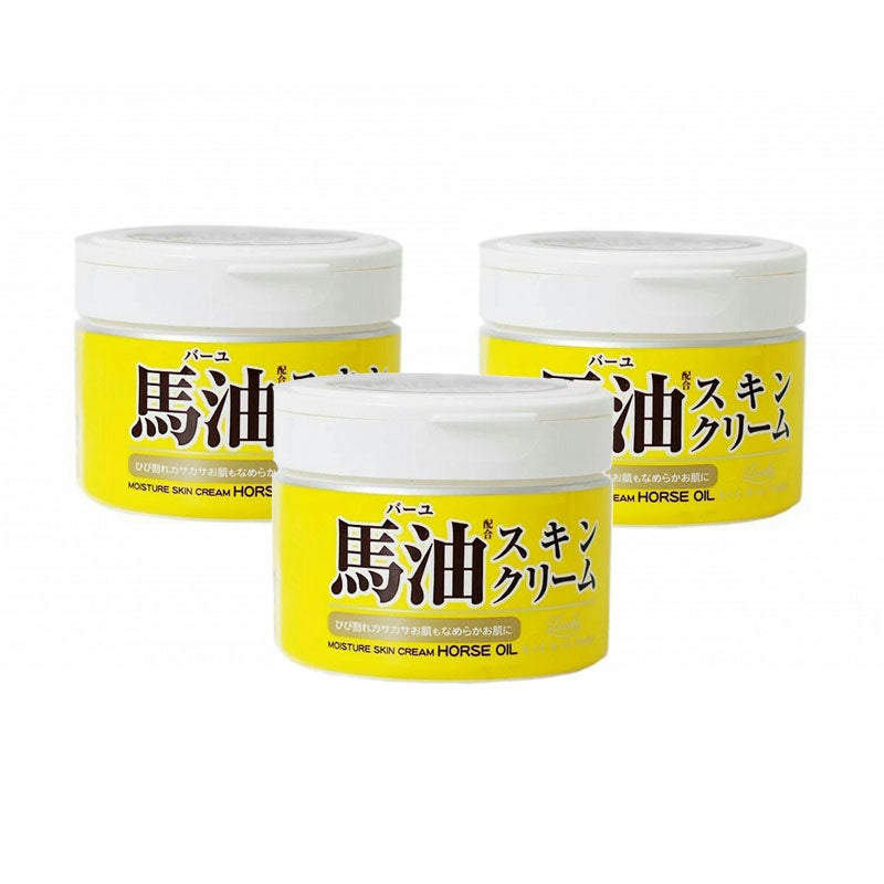 Loshi Horse Oil Moisturizing Skin Cream 220g x 3pcs
