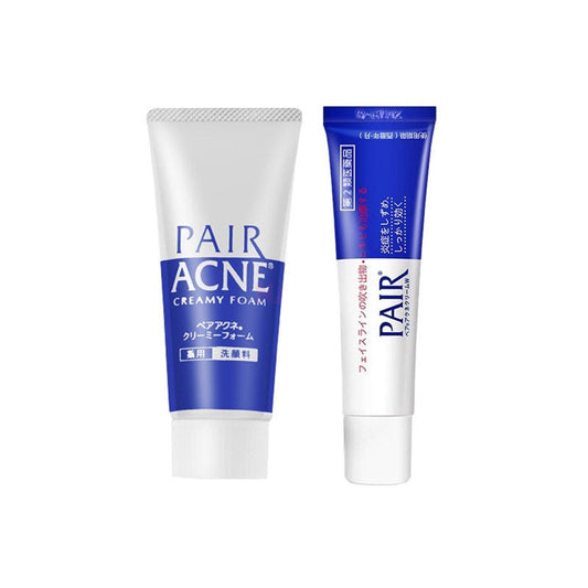 LION Pair Acne Cream Cleansing Foam 80g & PAIR Acne Cream W 14g