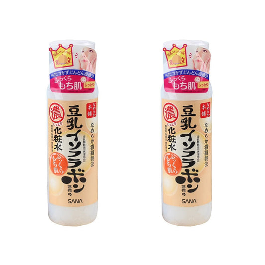 Japan's original SANA soy milk beauty makeup toner hydrating and moisturizing 200mlx2pcs